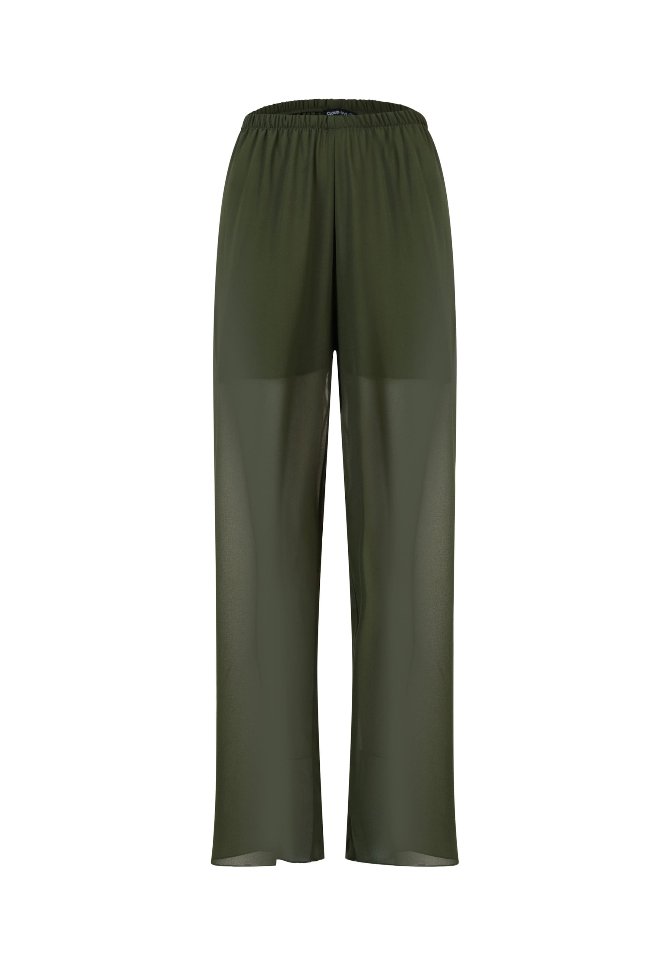 Wide leg Pantaloni di Cloud5ive in verde: frontale