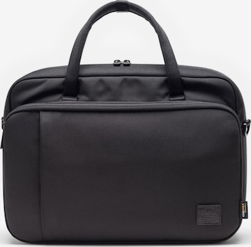 Herschel Lähettilaukku 'Gibson' värissä musta: etupuoli