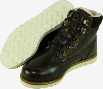 PANTOFOLA D'ORO Lace-Up Boots 'Bormio' in Brown