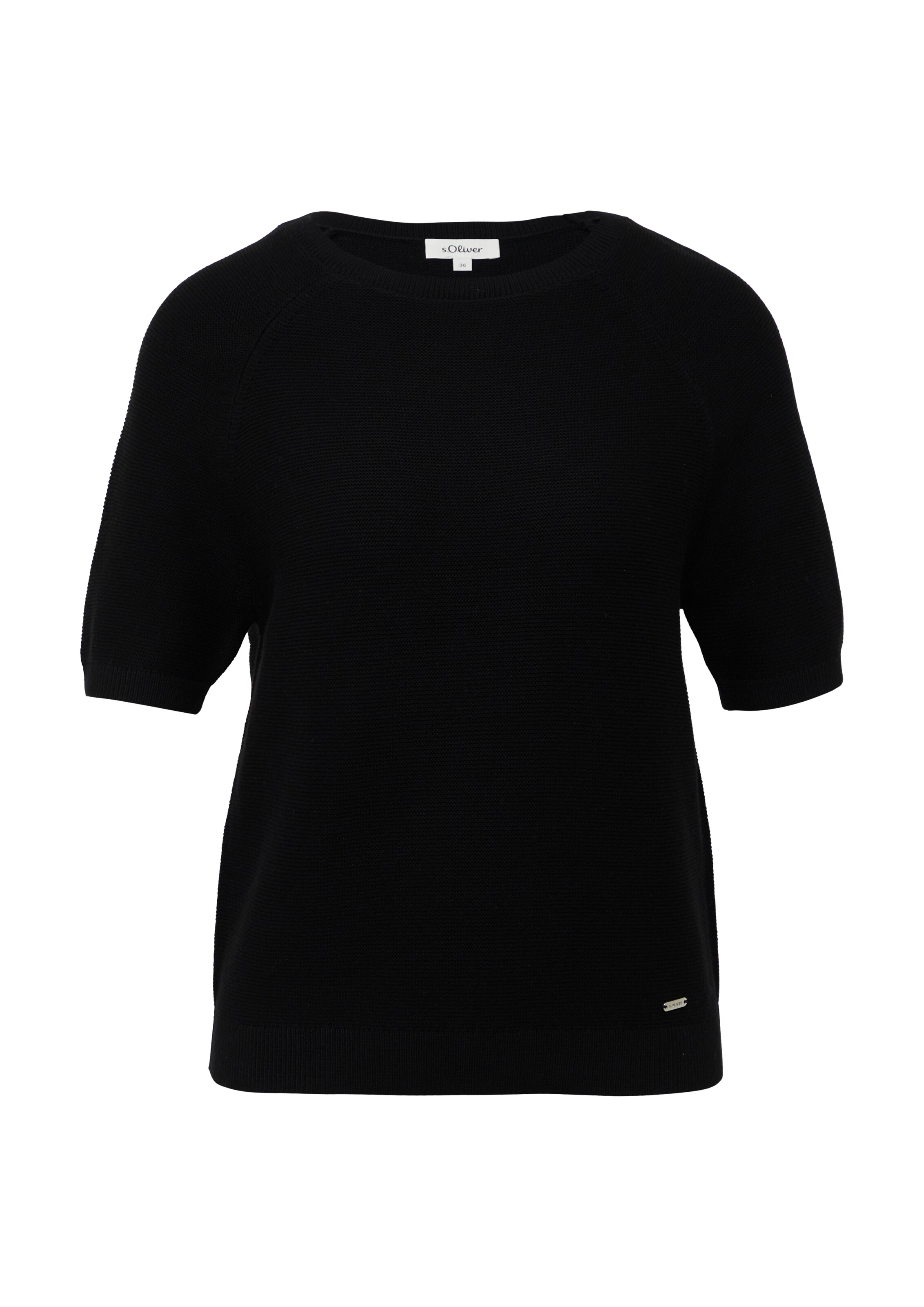 s.Oliver Pullover in Schwarz: Vorderseite