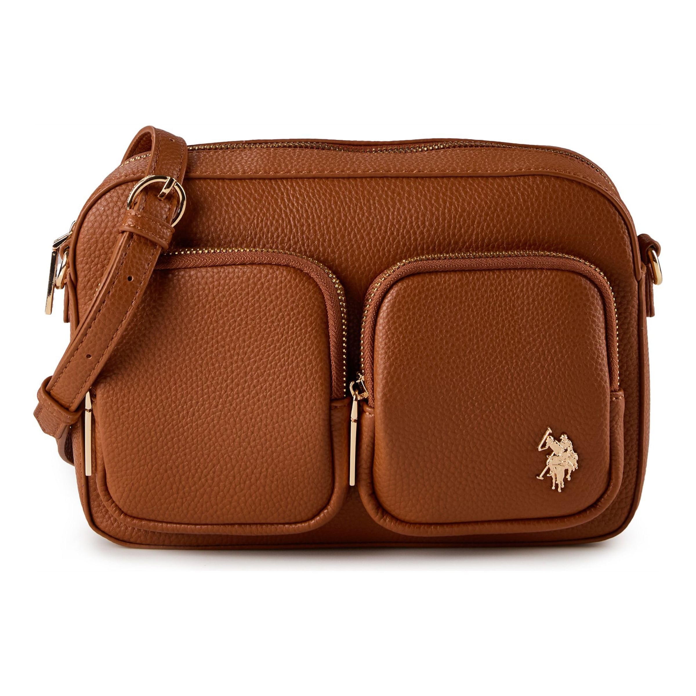 U.S. POLO ASSN. Crossbody bag 'Mansion' in Brown: front