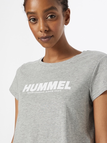 Hummel - Camisa funcionais 'Legacy' em cinzento