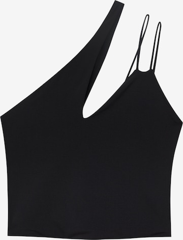 Pull&Bear Top in Schwarz: predná strana