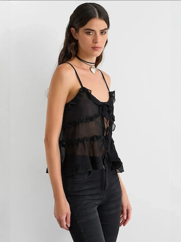 Hiccup Top in Zwart