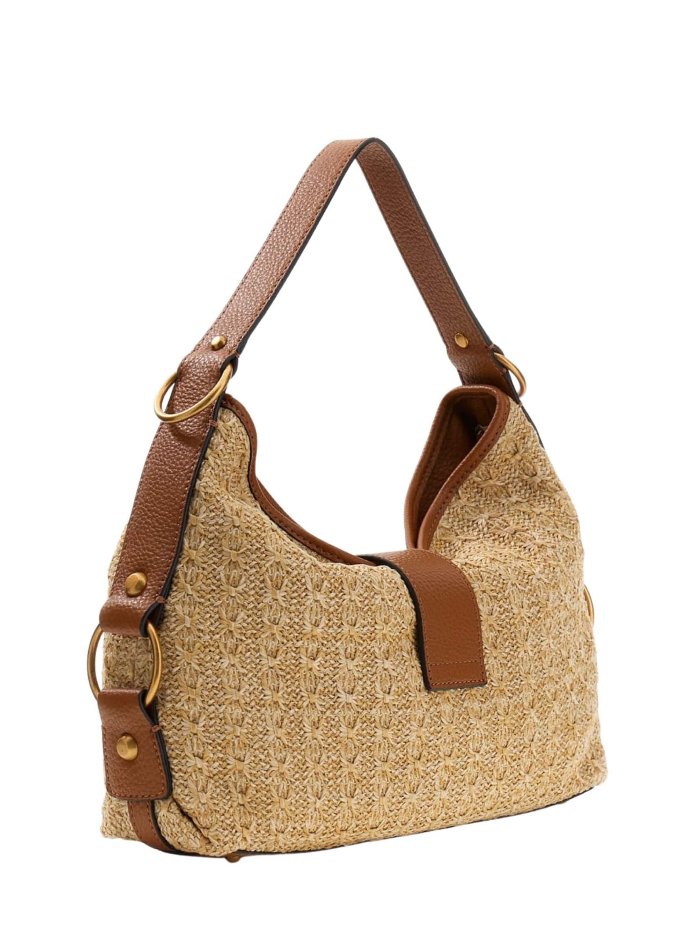 Borsa a spalla 'Guess Borsa Camden Shoulder Bag' di GUESS in beige