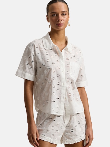 Pyjama ' Cotton Eyelet ' Polo Ralph Lauren en blanc : devant