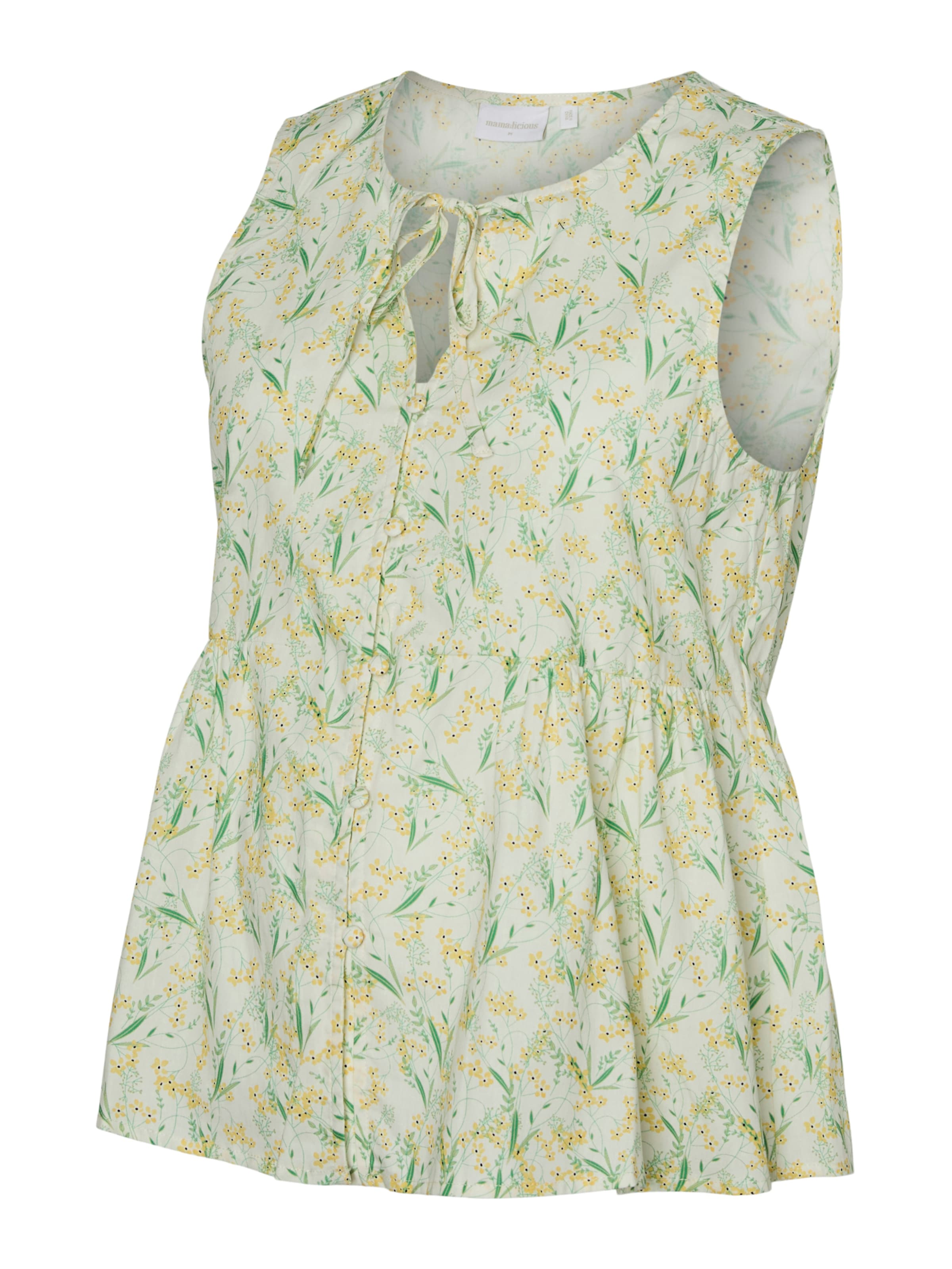 Chemisier 'MLMAJA LIA' MAMALICIOUS en blanc : devant