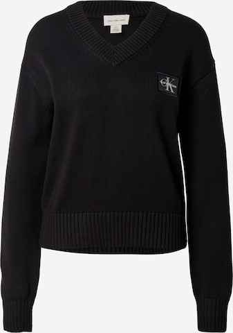 Calvin Klein Jeans Sweatshirt in Schwarz: Vorderseite