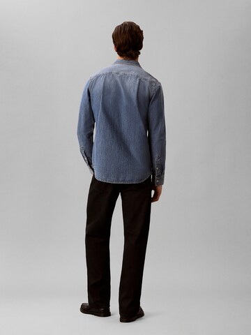 Calvin Klein Jeans Regular Fit Hemd in Blau
