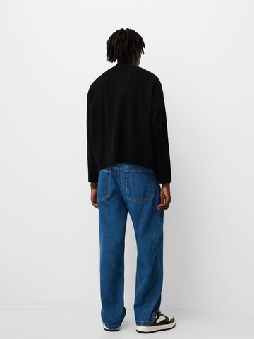 Bershka Strickjacke in Schwarz