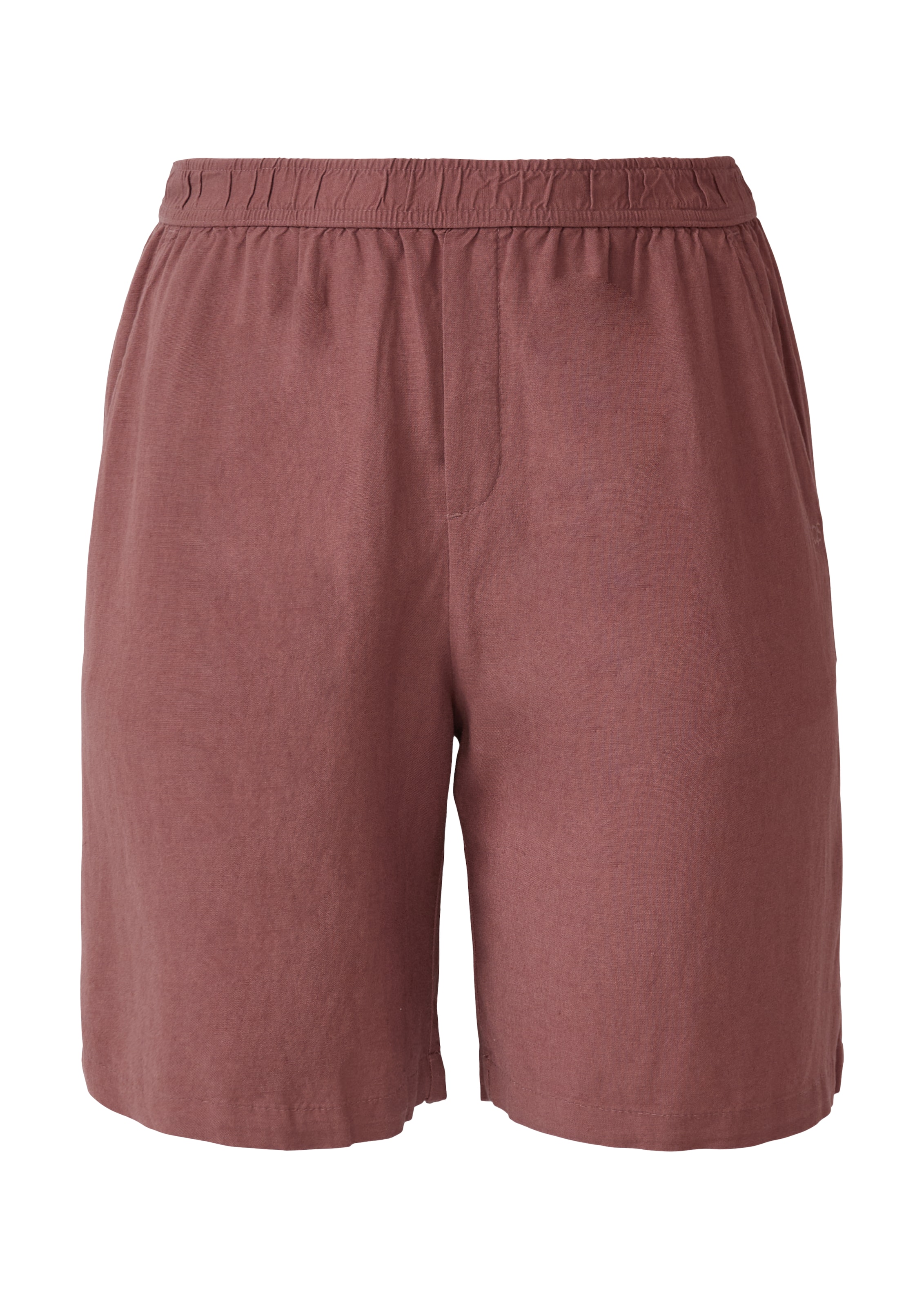 QS Wide leg Broek in Rood: voorkant