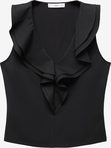 MANGO Top 'POPLI' in Schwarz: predná strana