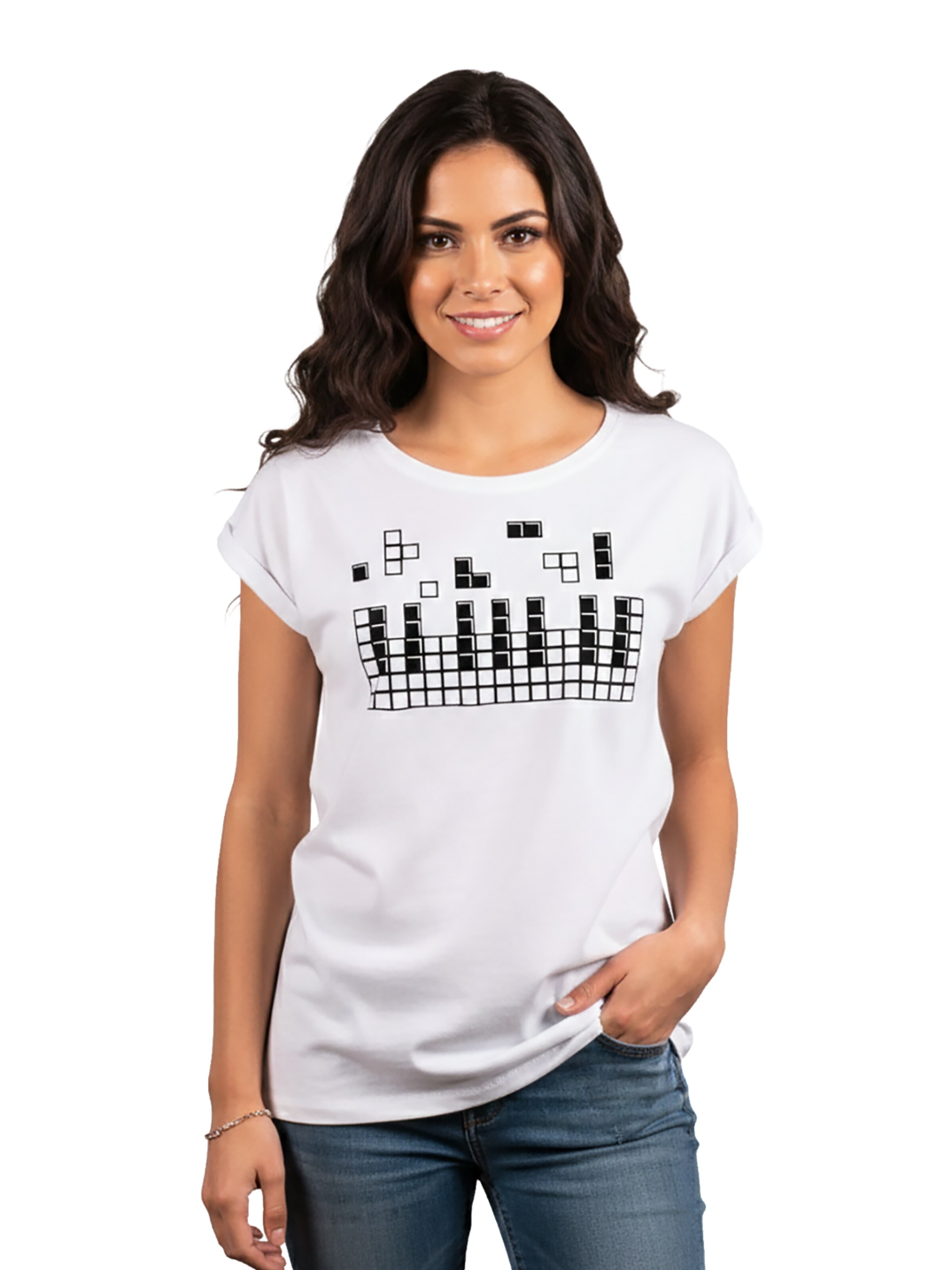 MAKAYA Shirt 'Piano' in White