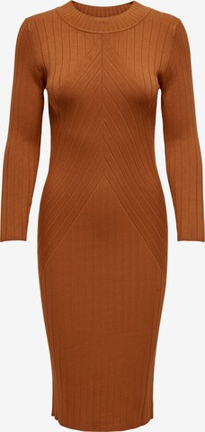 JDY Knitted dress in Brown: front