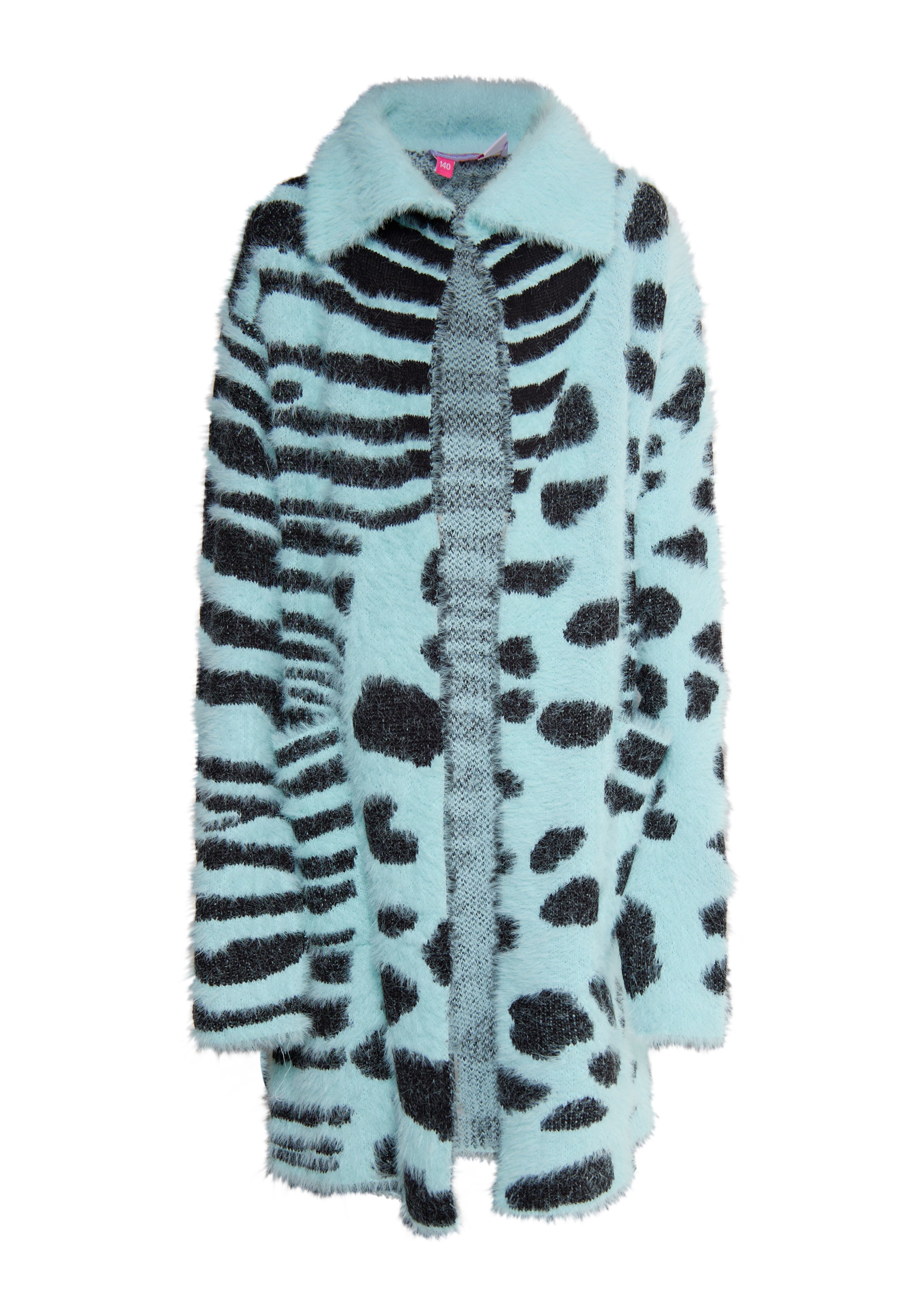 myMo KIDS Neuletakki 'Mimo' värissä vihreä: etupuoli