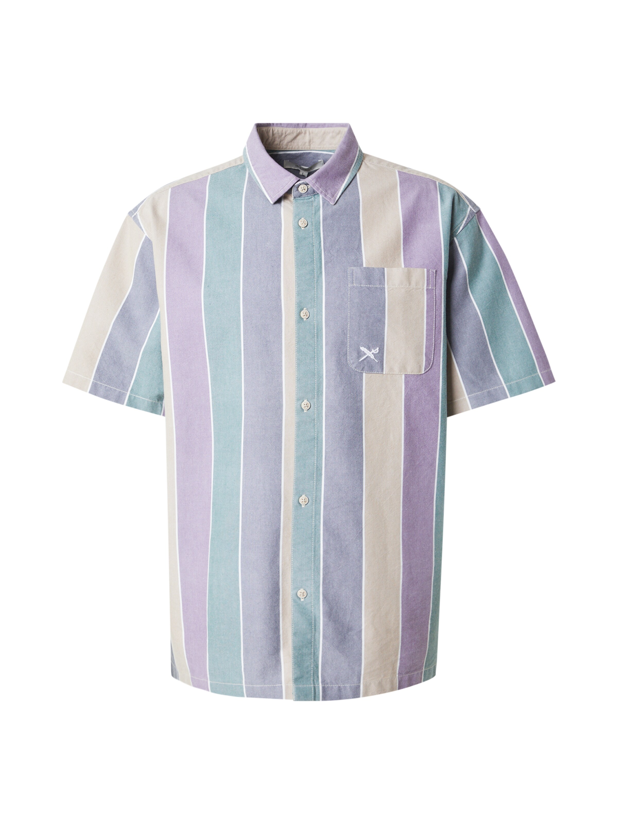 Iriedaily Overhemd 'Samuel Easy' in Lila: voorkant
