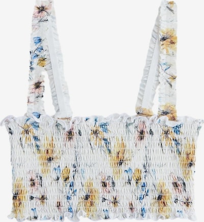 Bikinio viršutinė dalis iš Next, spalva – šviesiai mėlyna / geltona / juoda / balta, Prekių apžvalga