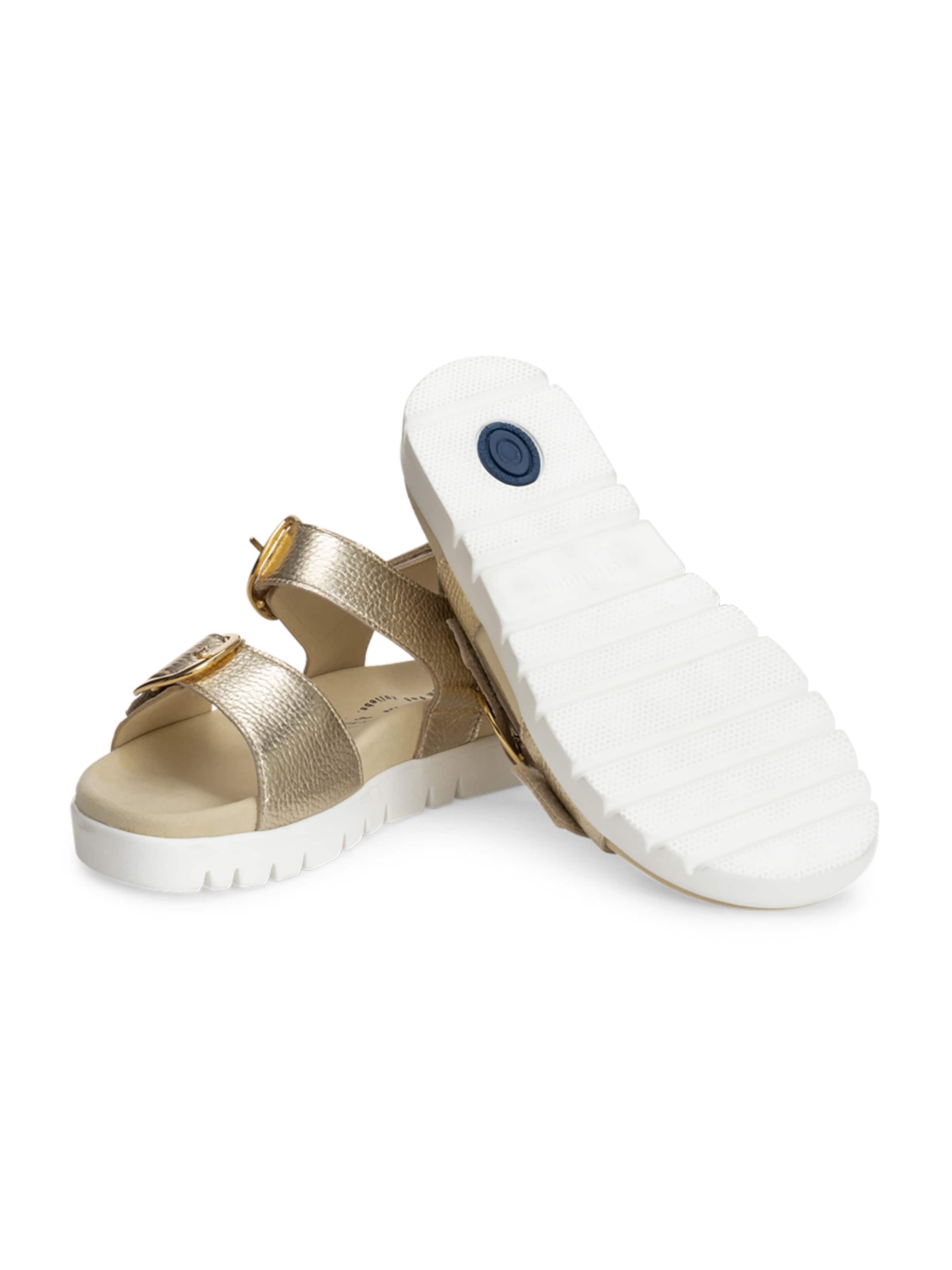 VITAFORM Strap Sandals in Gold