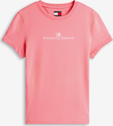 Tommy Jeans Tričko 'ESS' - Ružová: predná strana