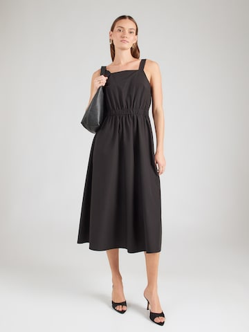 ICHI - Vestido 'ICHFILASKA' en negro: frente