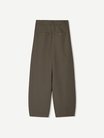 Bershka Baggy Hose in Braun