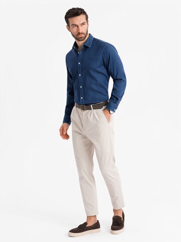 Ombre Slim fit Overhemd 'OM-SHDS-0180' in Blauw