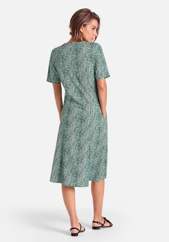 Green Cotton Jerseykleid mit 1/2-Arm aus 100% Baumwolle in Mischfarben