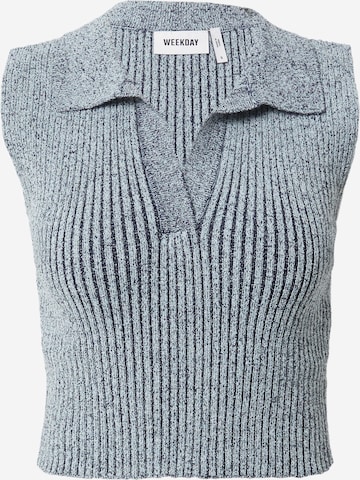 WEEKDAYTop s naramenicama 'Liv' - plava boja: prednji dio