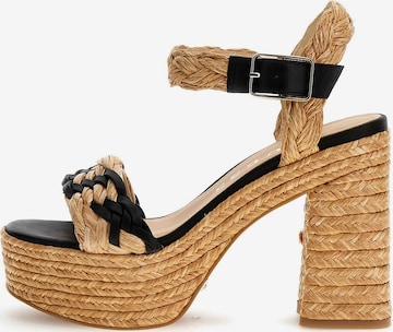 GUESS Sandals in Black: front