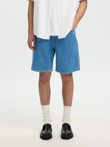 SELECTED - regular Vaquero 'SLHALEX' en azul: frente