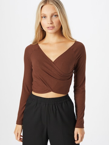 ABOUT YOU Shirt 'Nia' in Brown: front