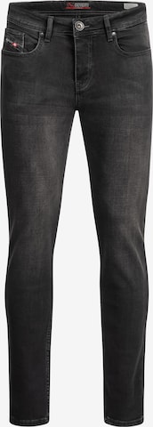 Alessandro Salvarini Slimfit Jeans in Schwarz: Vorderseite