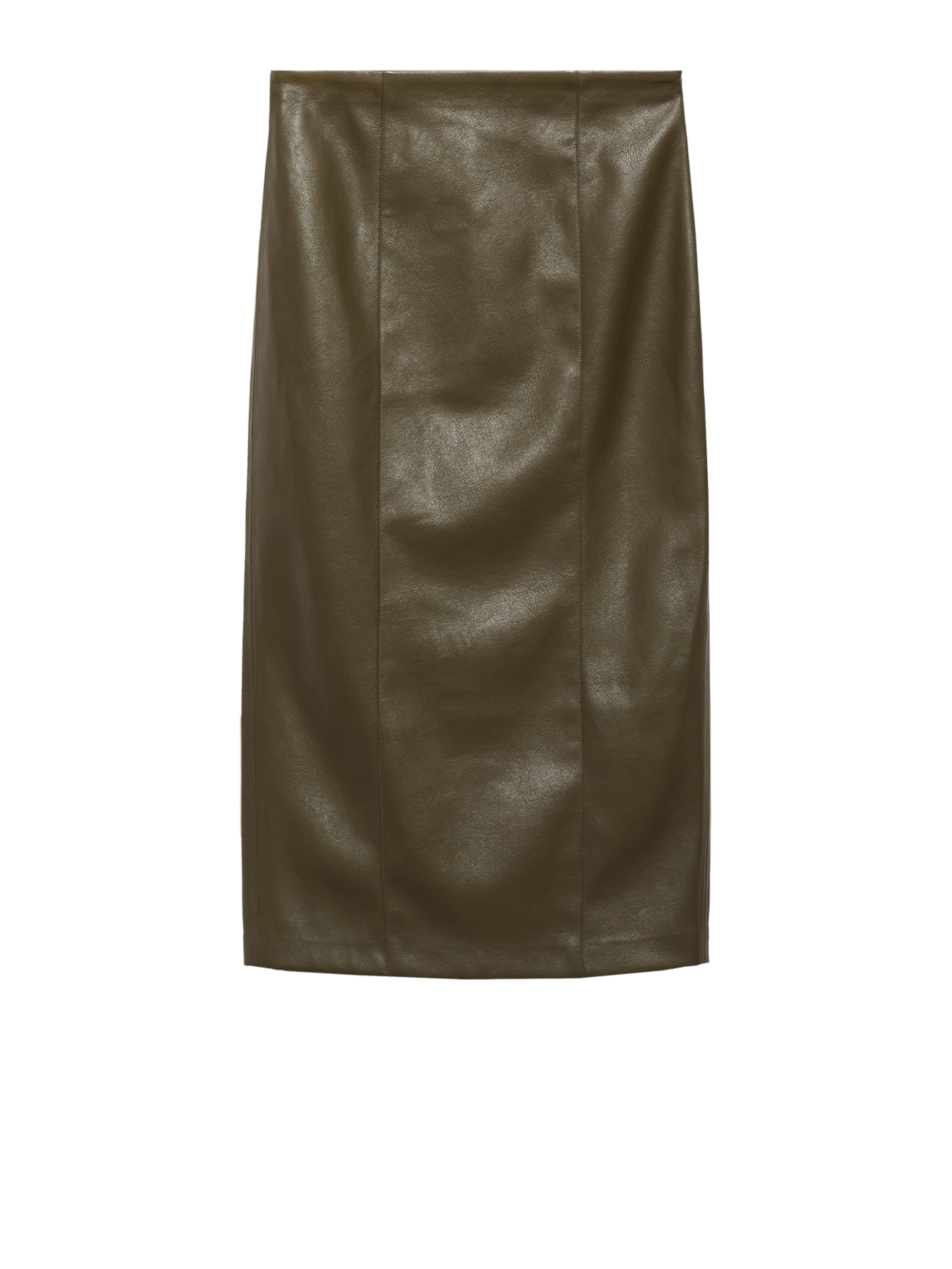 MANGO Jupe 'Sara' en kaki, Vue avec produit