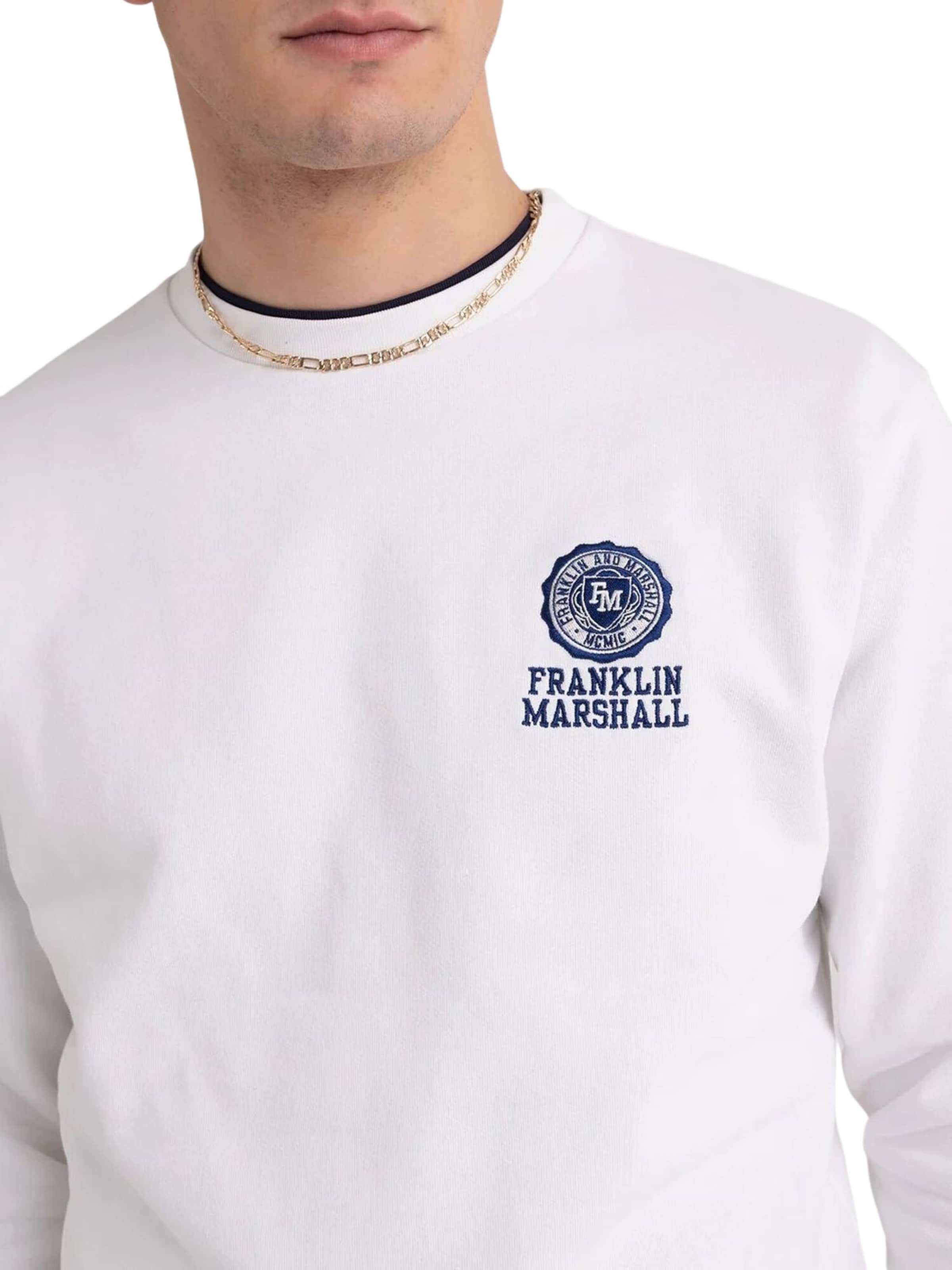 Sweat-shirt FRANKLIN & MARSHALL en blanc