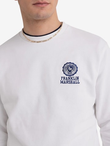 Sweat-shirt FRANKLIN & MARSHALL en blanc