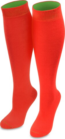 Chaussettes montantes normani en rouge : devant