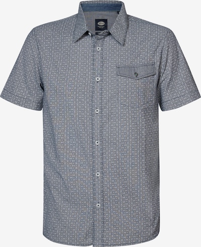 Petrol Industries Button Up Shirt in Blue / White, Item view