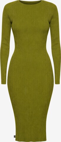 Süel knitwear - Vestido de punto 'Amanda Basic' en verde: frente