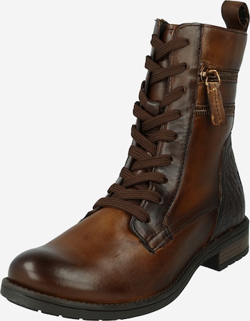 TT. BAGATT Lace-Up Boots in Brown: front