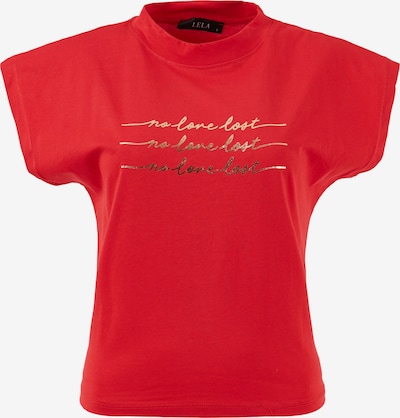 LELA T-Shirt in gold / rot, Produktansicht