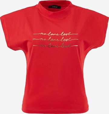 T-shirt LELA en rouge : devant