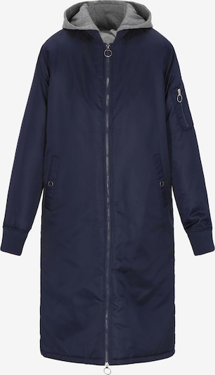 MYMO Välikausitakki värissä laivastonsininen / meleerattu harmaa, Tuotenäkymä