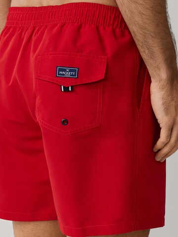 Hackett London Swimming shorts 'Icon Solid' in Red