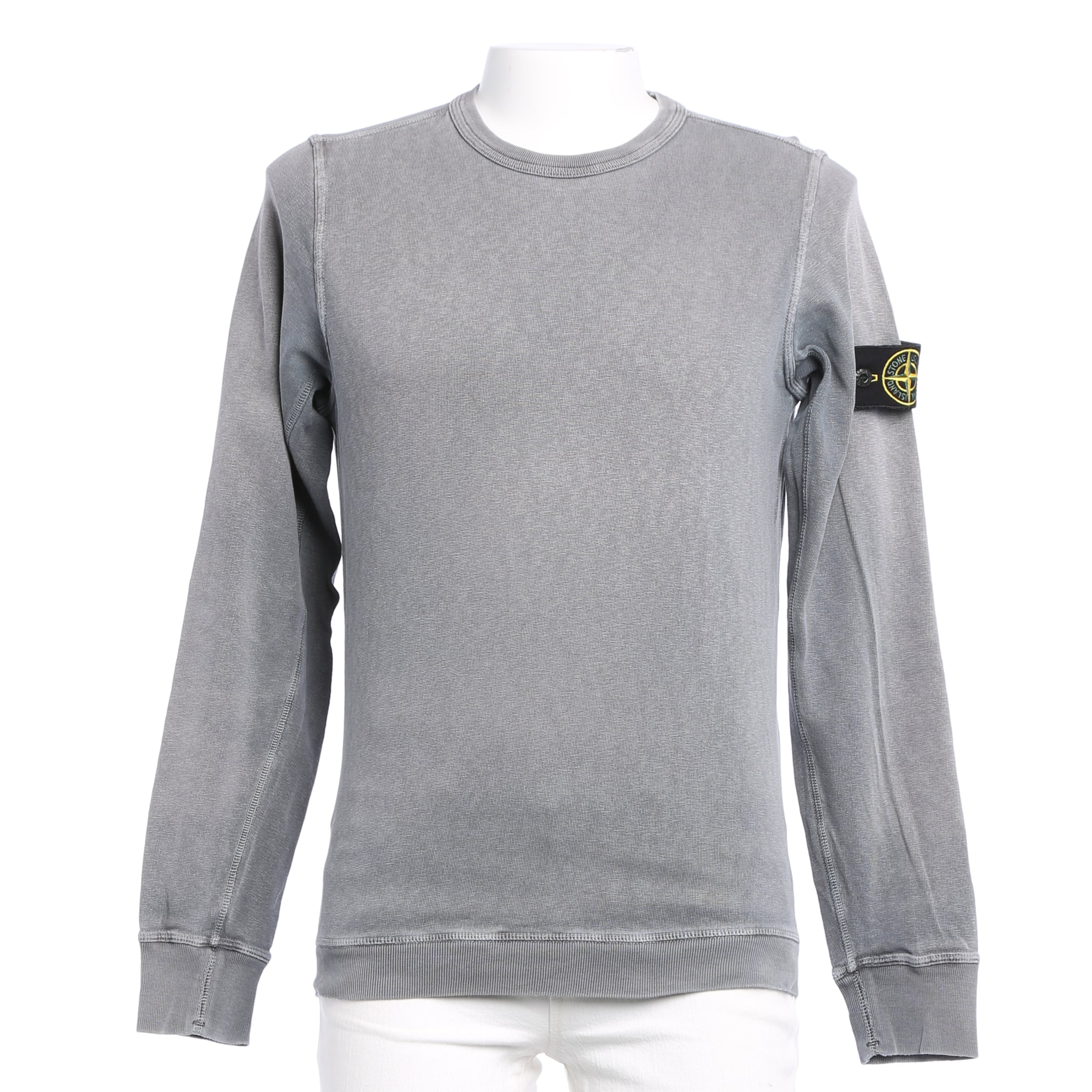Stone Island Sweatshirt / Sweatjacke M in Grau: Vorderseite