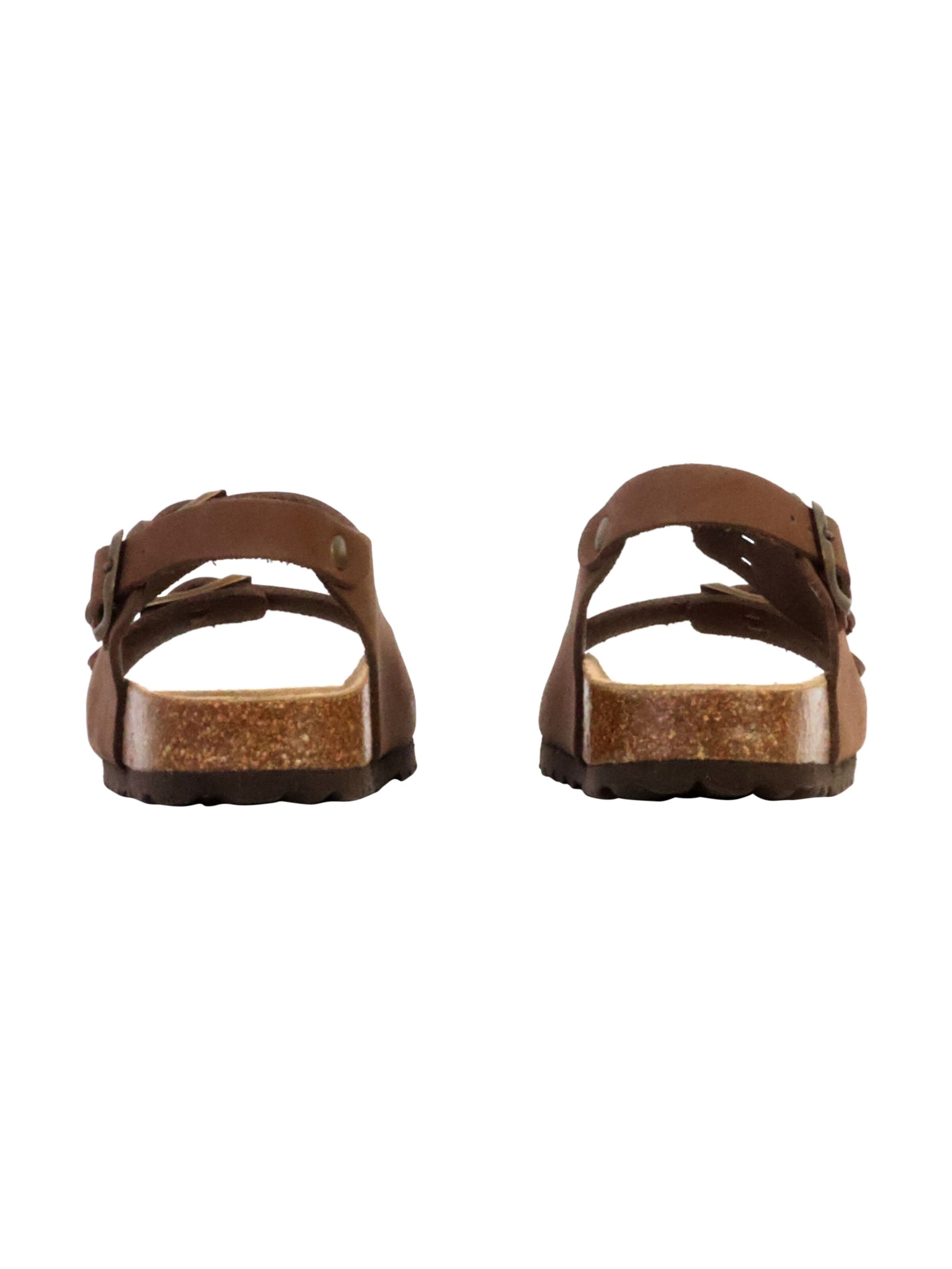 The Divine Factory Huisschoenen 'Kinder-Lederpantolette Noga Mistraly BS Edge' in Bruin