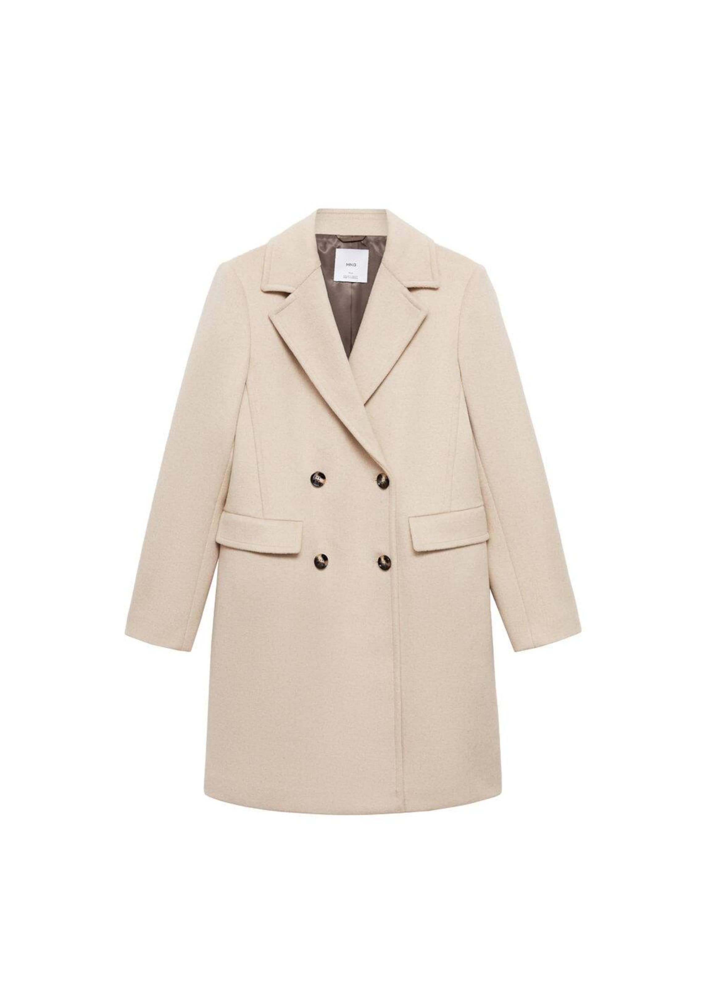 MANGO Between Seasons Coat Chilly in Mustard ABOUT YOU