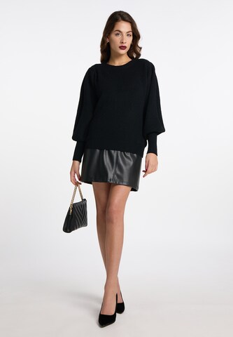 Pullover 'Tylin' di faina in nero