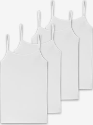 Maglietta intima di SCHIESSER in bianco: frontale