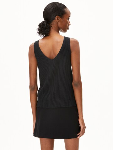 ARMEDANGELS Stricktop 'Caaro Lino' in Schwarz