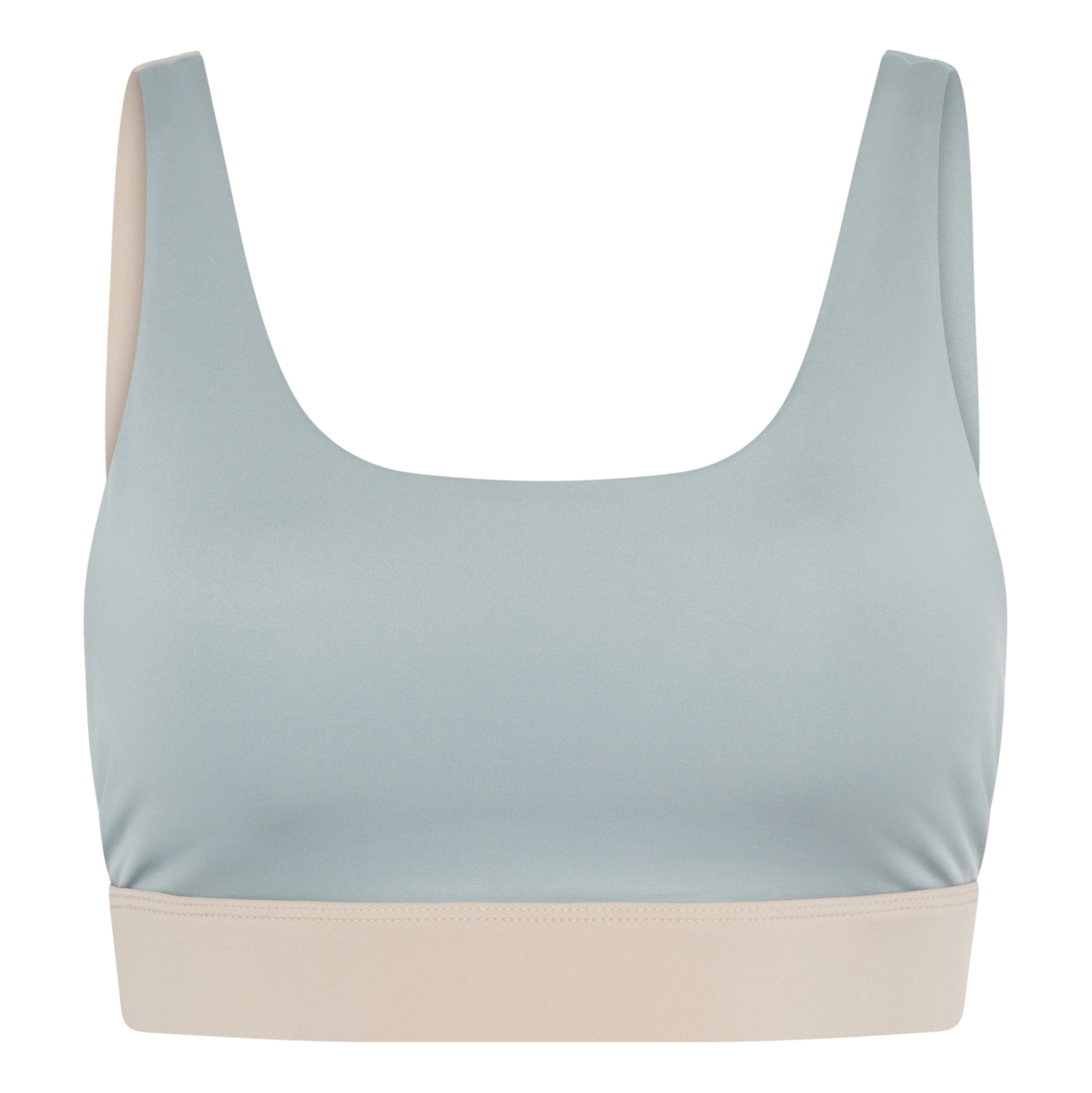 Born Living Yoga Sporttop 'Duo' in Groen: voorkant